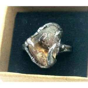Ghost Quartz Crystal Ring
